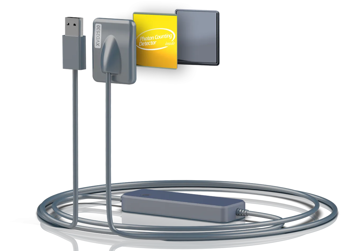 سنسور RVG دندانپزشکی اکسپکتویژن XLinearVision همراه نرمافزار مینادنت روی لپتاپ